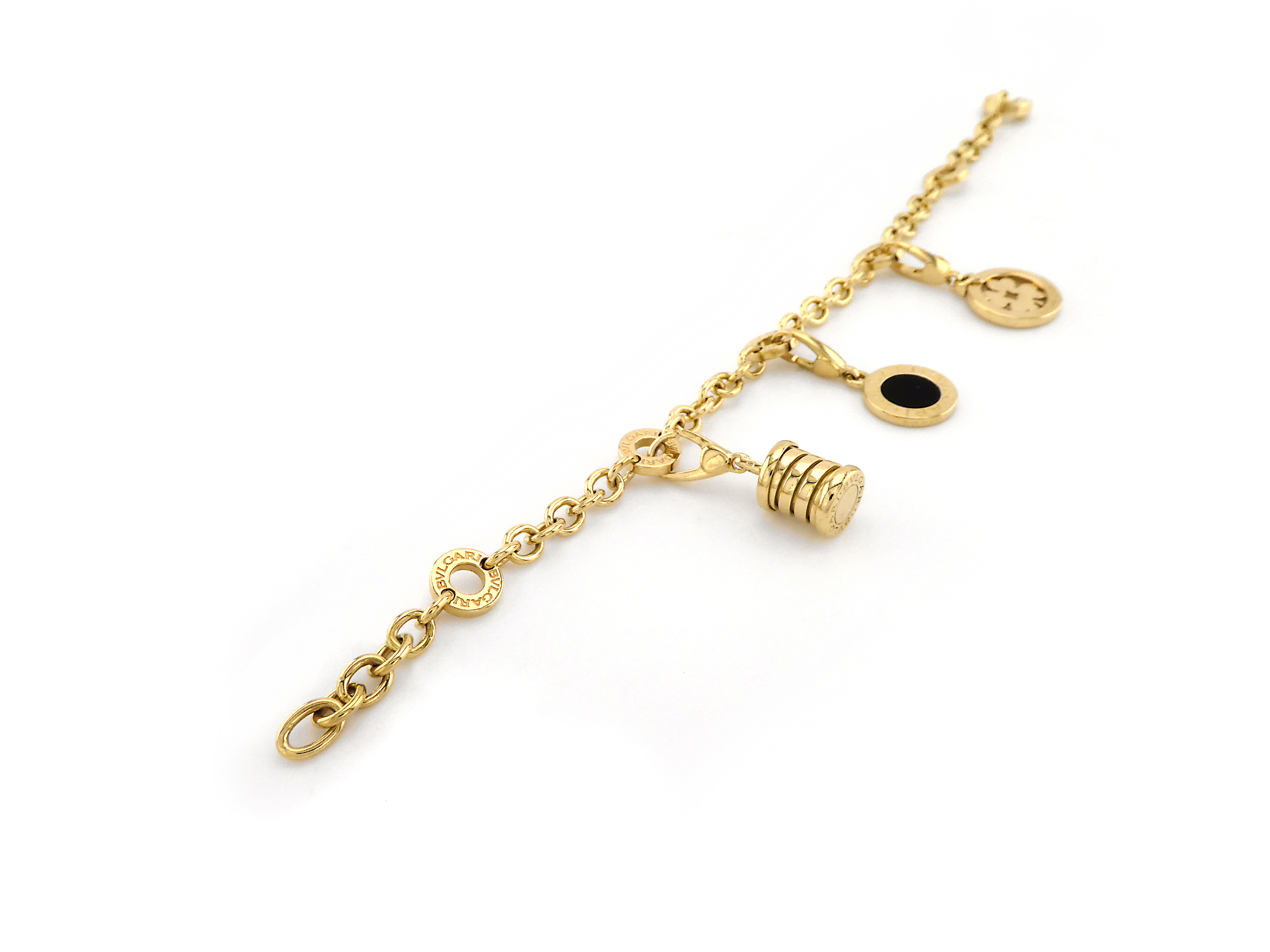 Yellow Gold BVLGARI Bracelet with Charms | Jewel in a Box