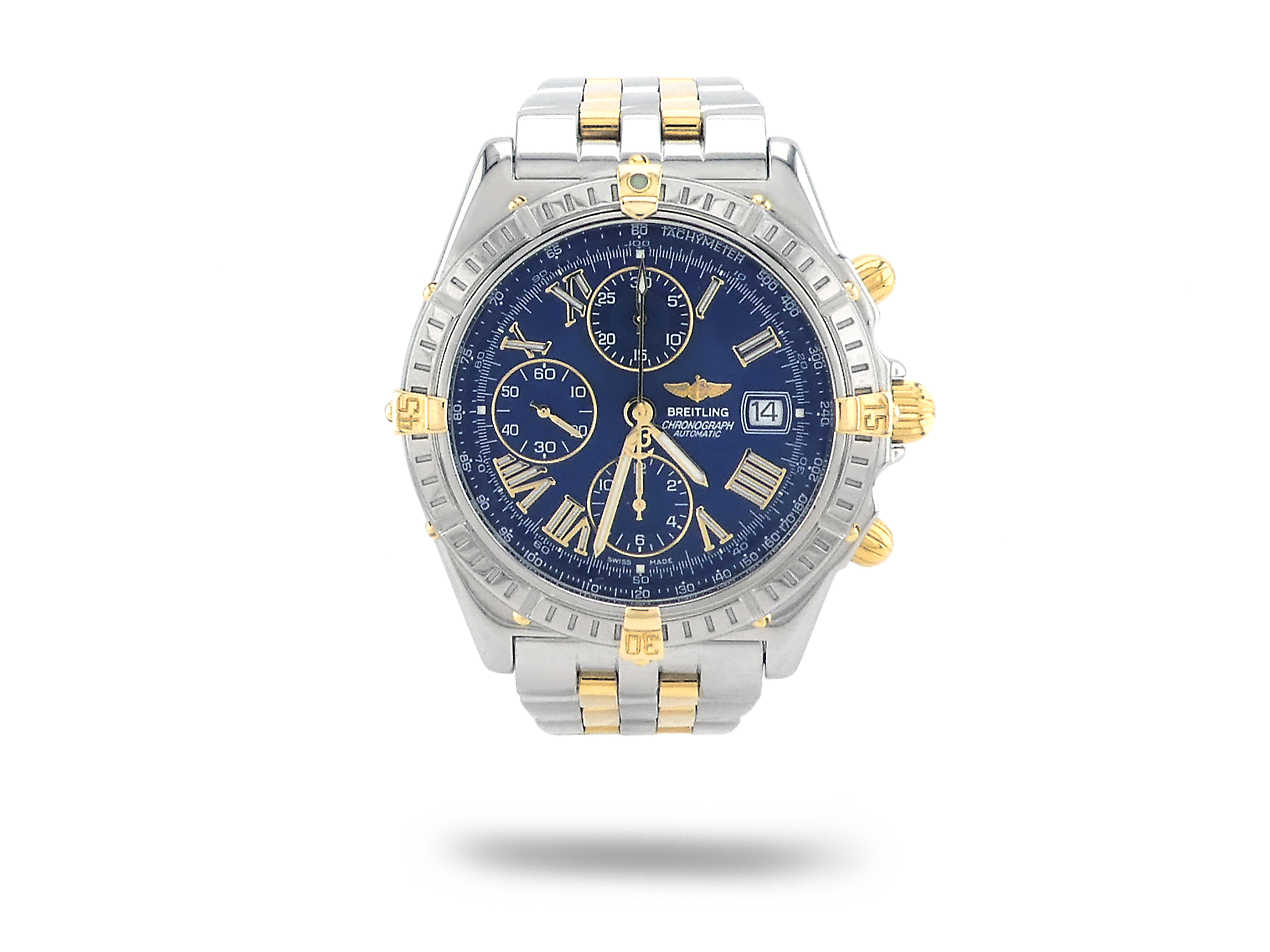 Breitling Crosswind Chronograph Watch in Steel & Gold | Jewel in a Box